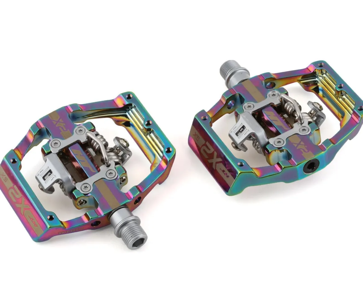 HT X2-SX Clipless BMX Platform Pedals (Oil Slick) (9/16")