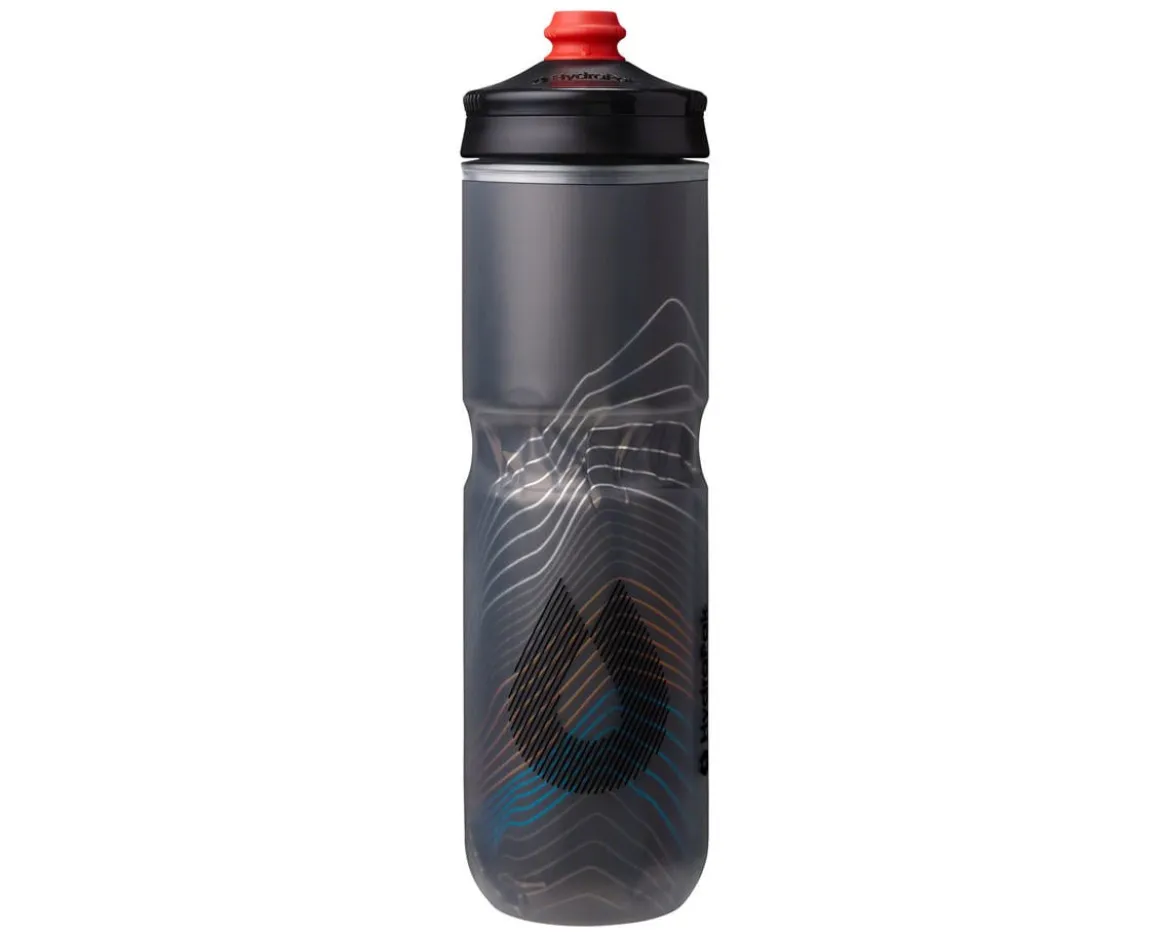 Hydrapak Polar Surge Ascent Insulated Water Bottle (Black) (24oz) (Single)