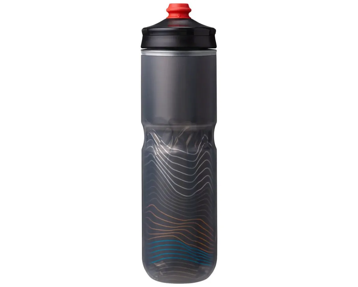 Hydrapak Polar Surge Ascent Insulated Water Bottle (Black) (24oz) (Single)