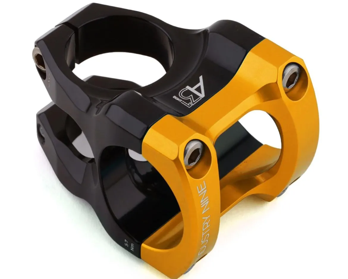 Industry Nine A318 Stem (Black/Gold) (31.8mm) (30mm) (8°)