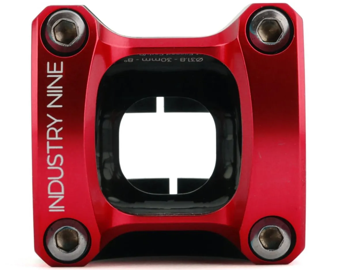 Industry Nine A318 Stem (Black/Red) (31.8mm) (30mm) (8°)