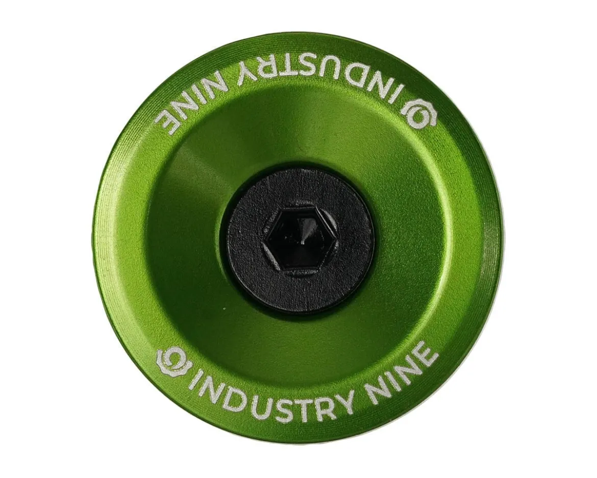 Industry Nine Ultra Light Aluminum Top Cap (Lime) (1-1/8")