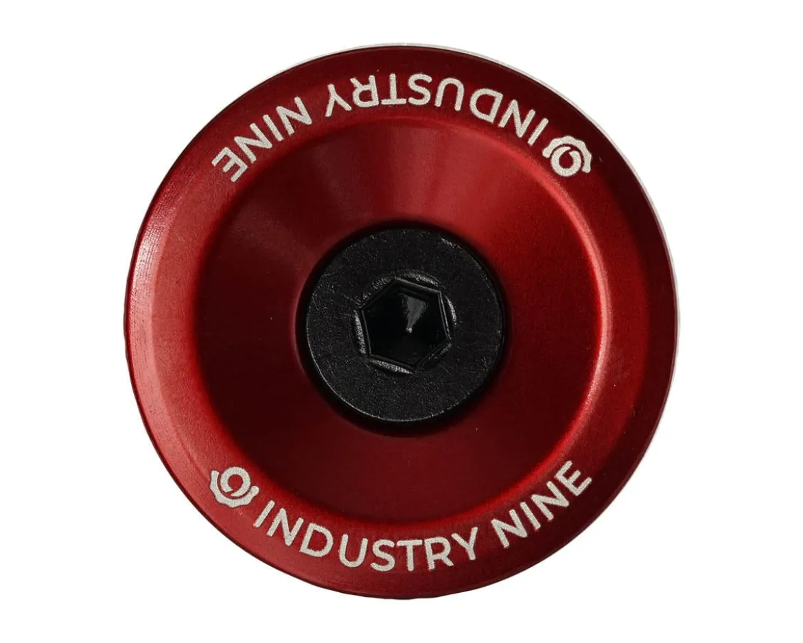 Industry Nine Ultra Light Aluminum Top Cap (Red) (1-1/8")