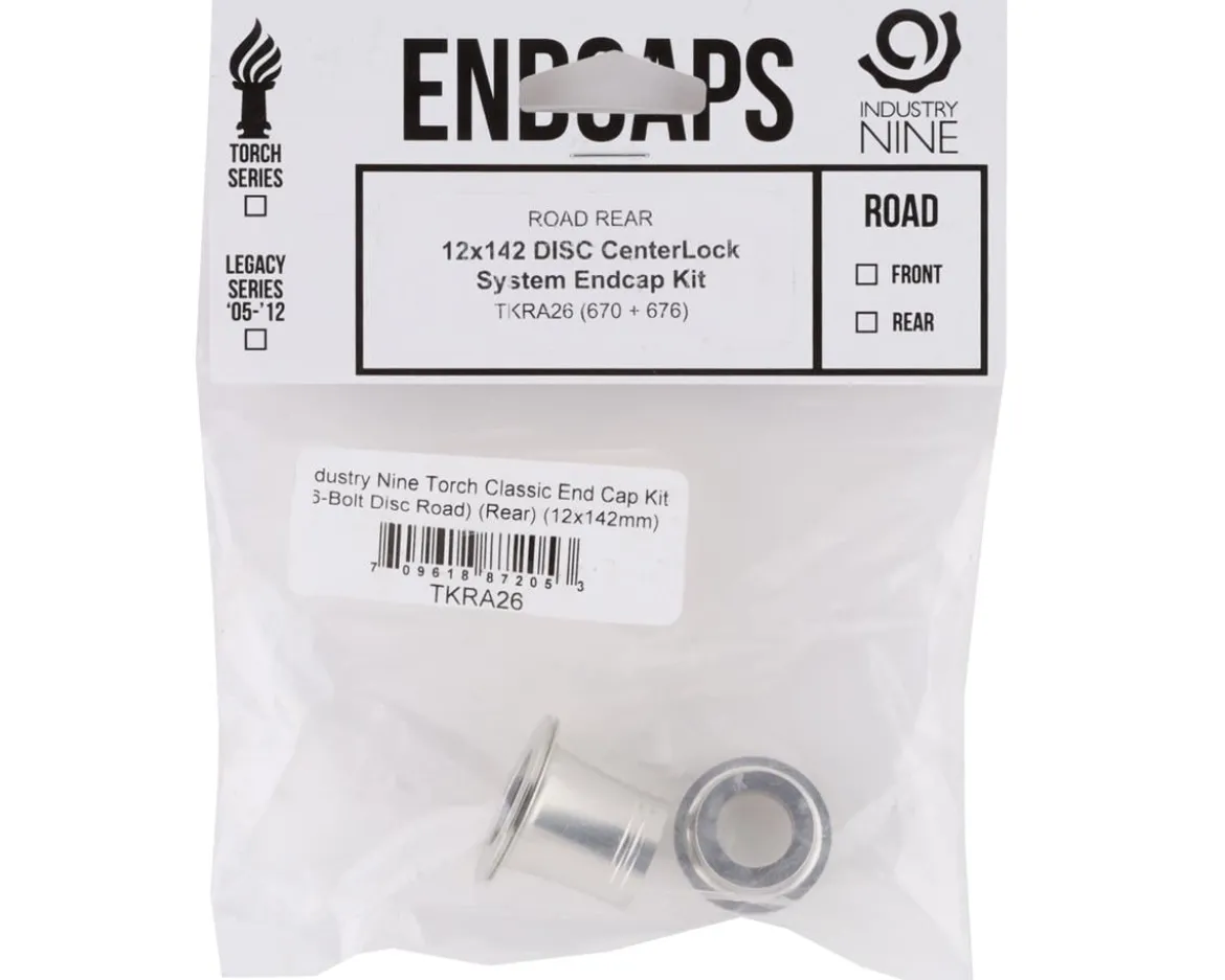 Industry Nine Torch Classic End Cap Kit (Road) (Rear) (Thru Axle) (12 x 142mm) (Centerlock)