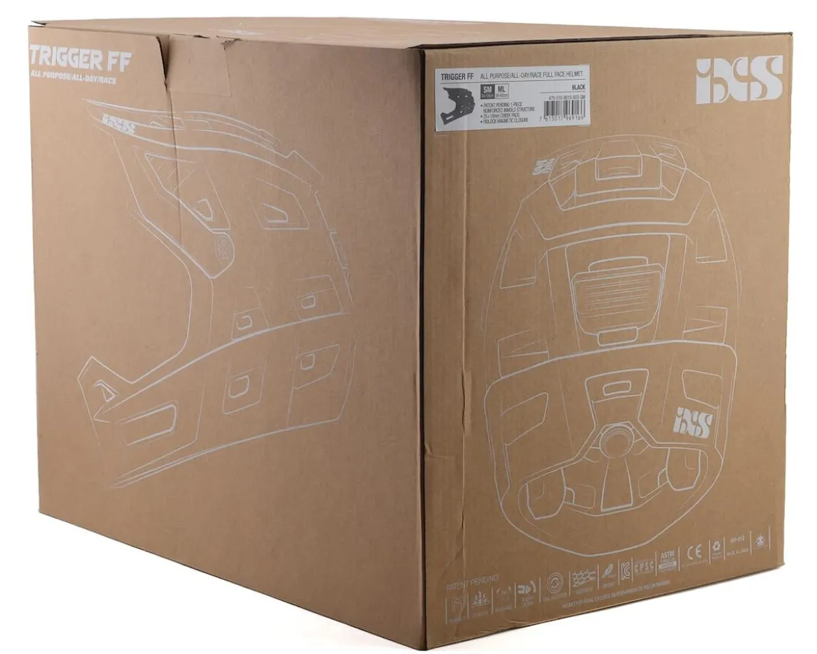 iXS Trigger FF Helmet (Black) (S/M)