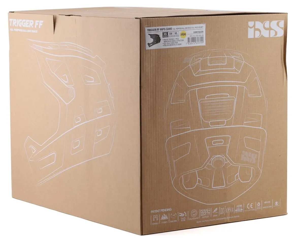 iXS Trigger FF MIPS Helmet (Black Camo) (XS)