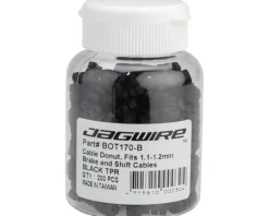 Jagwire Cable Spacer Donuts (Black) (1.2mm) (Bottle of 600)