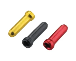Jagwire 1.8mm Cable End Crimps (Gold/Black/Red) (30)