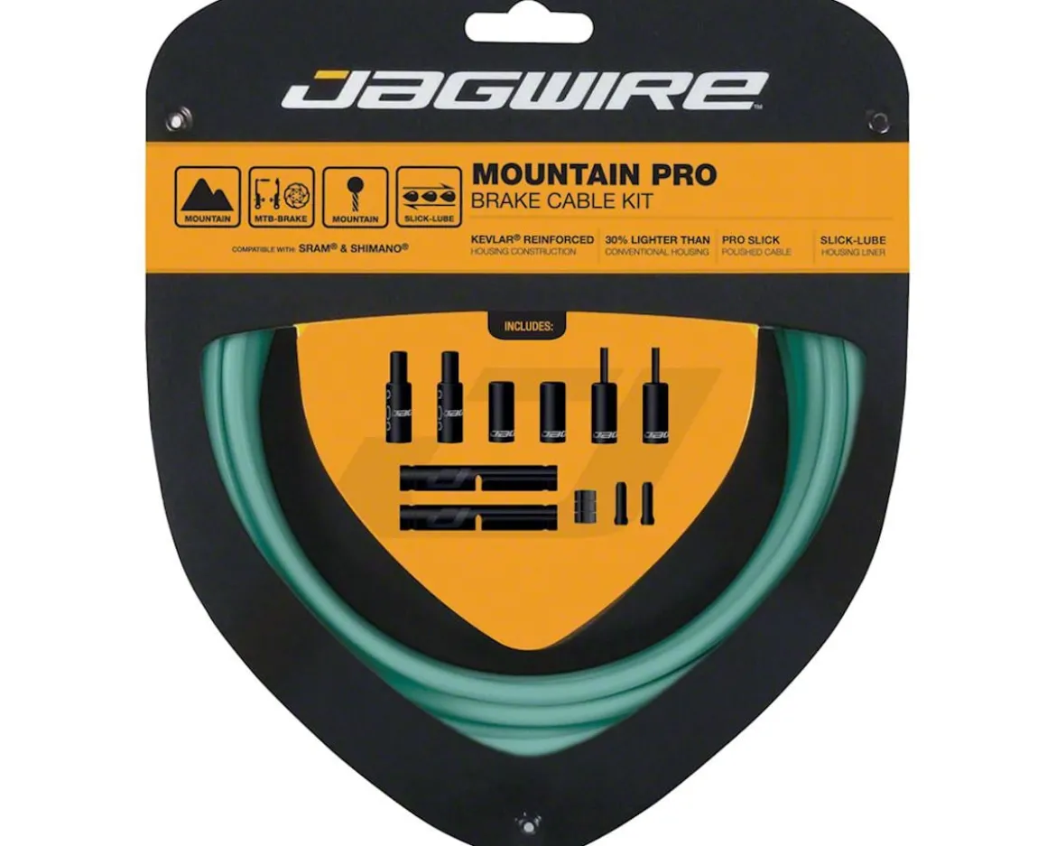 Jagwire Mountain Pro Brake Cable Kit (Bianchi Celeste) (Stainless) (1.5mm) (1500/2800mm) (w/ Housing)