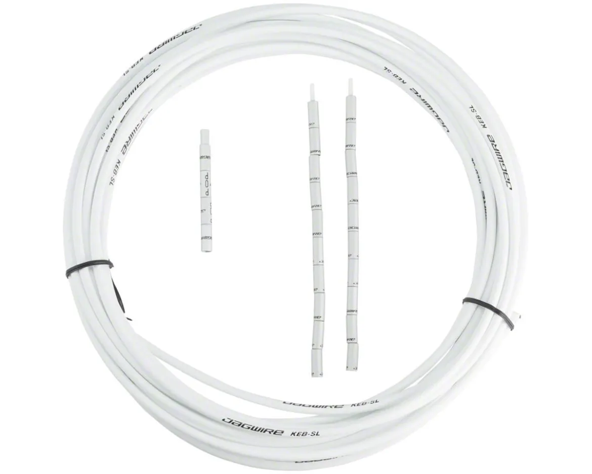 Jagwire Pro Compressionless Brake Housing (White) (5mm) (10 Meters) (w/ Slick-Lube Liner)