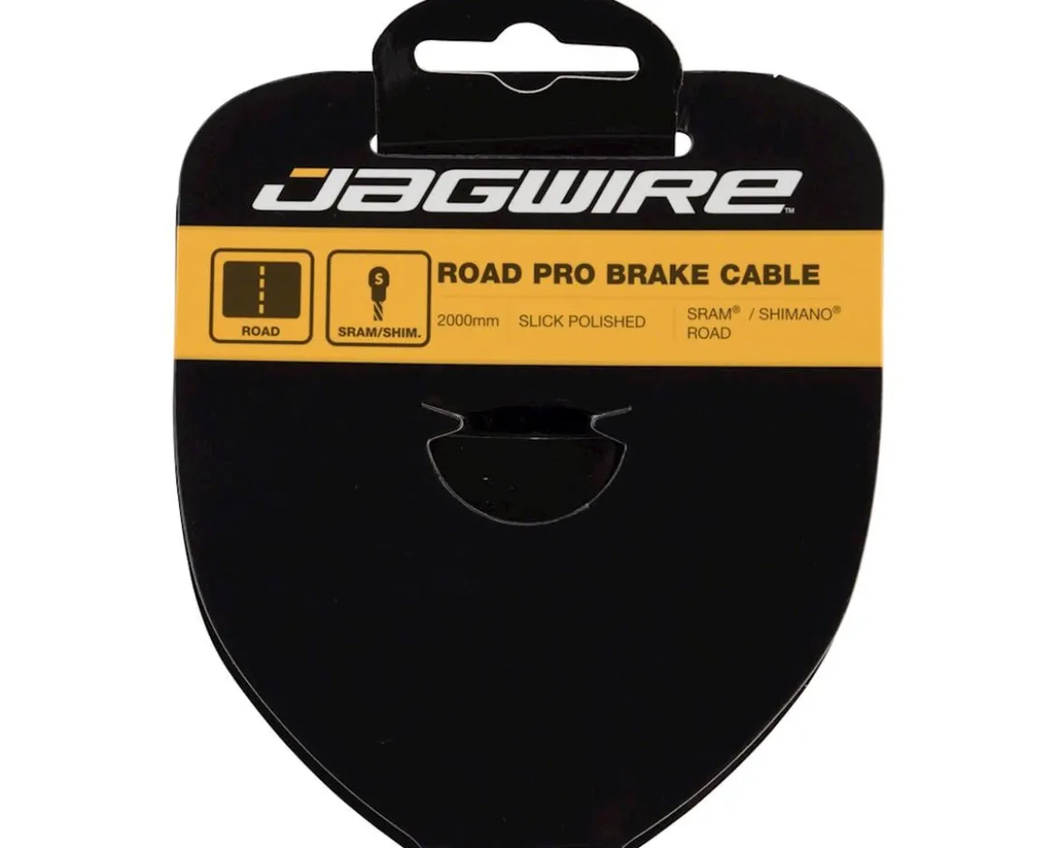 Jagwire Pro Polished Road Brake Cable (Stainless) (1.5mm) (2000mm) (1 Pack)