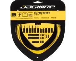 Jagwire Pro Shift Kit (Yellow) (For Shimano/SRAM) (1.1mm) (2300/2800mm) (Cables & Housing)