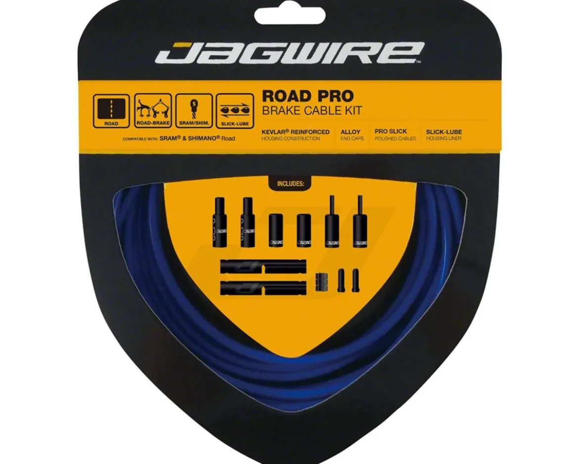 Jagwire Road Pro Brake Cable Kit (SID Blue) (Stainless) (1.5mm) (1500/2800mm) (w/ Housing)