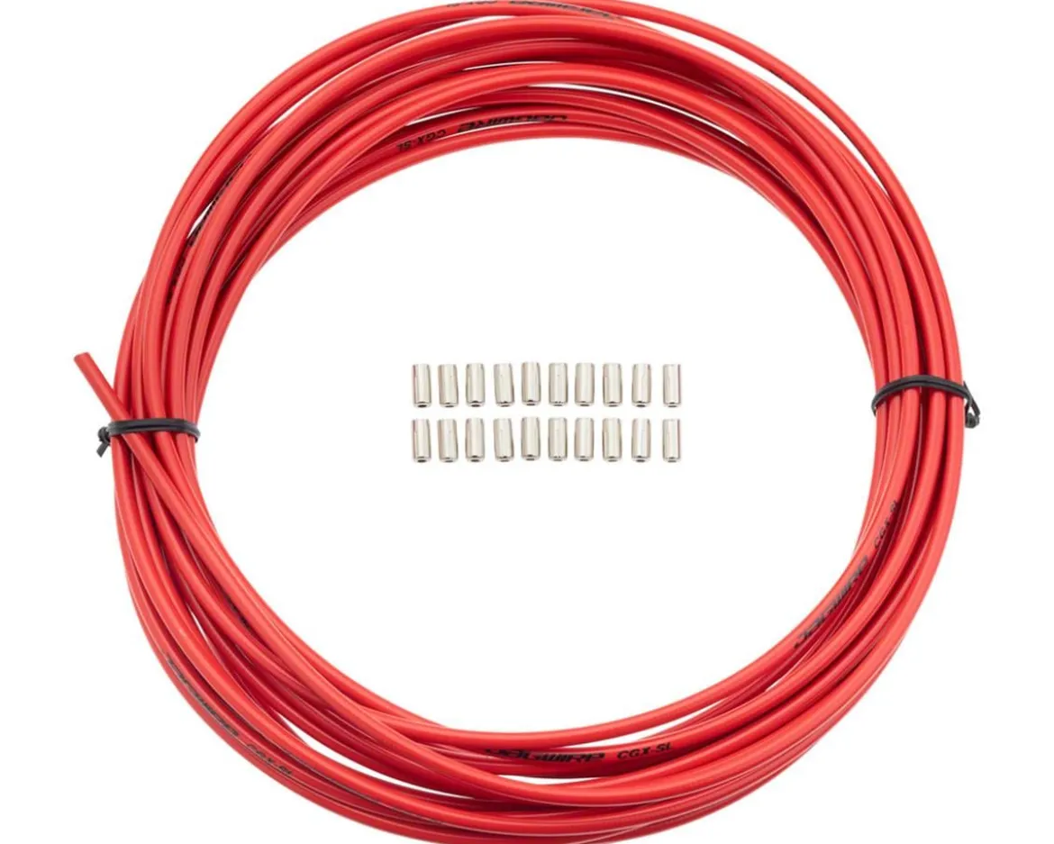 Jagwire Sport Brake Housing (Red) (5mm) (10 Meters) (w/ Slick-Lube Liner)