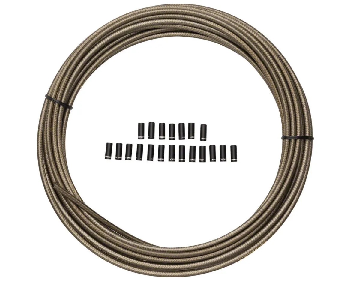 Jagwire Sport Brake Housing (Carbon Silver) (Braided) (5mm) (10 Meters) (w/ Slick-Lube Liner)