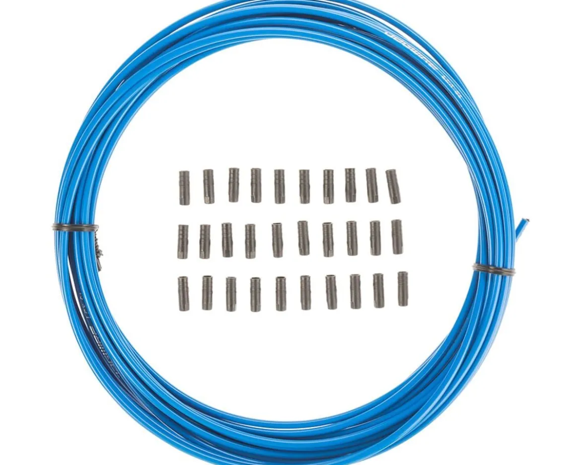 Jagwire Sport Derailleur Cable Housing (Blue) (4mm) (10 Meters) (w/ Slick-Lube Liner)