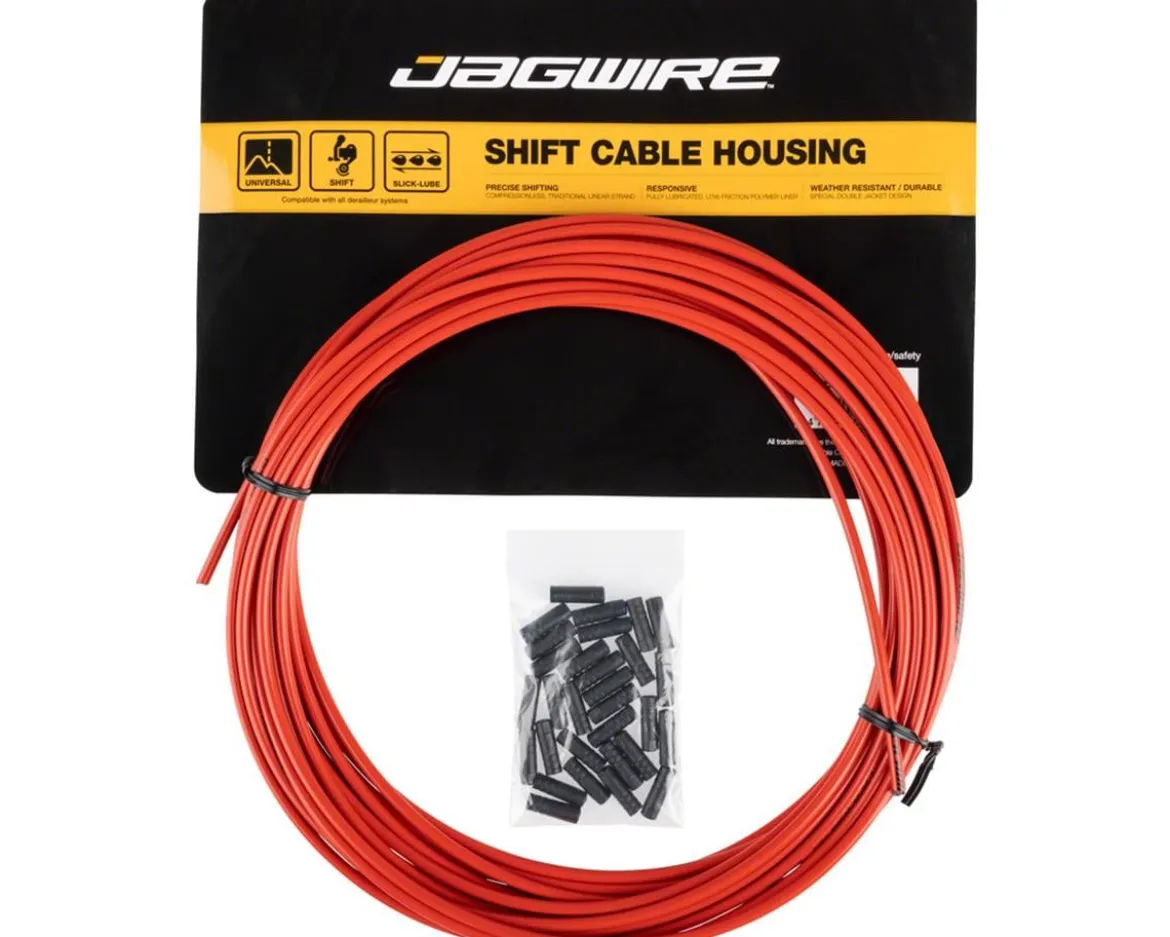 Jagwire Sport Derailleur Cable Housing (Red) (4mm) (10 Meters) (w/ Slick-Lube Liner)