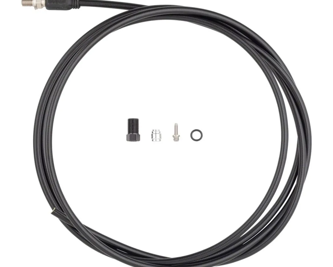 Jagwire Sport DOT Hydraulic Hose Kit (Black) (2000mm) (Fits SRAM Guide (A1), Level TL, DB5, Avid Elixir)