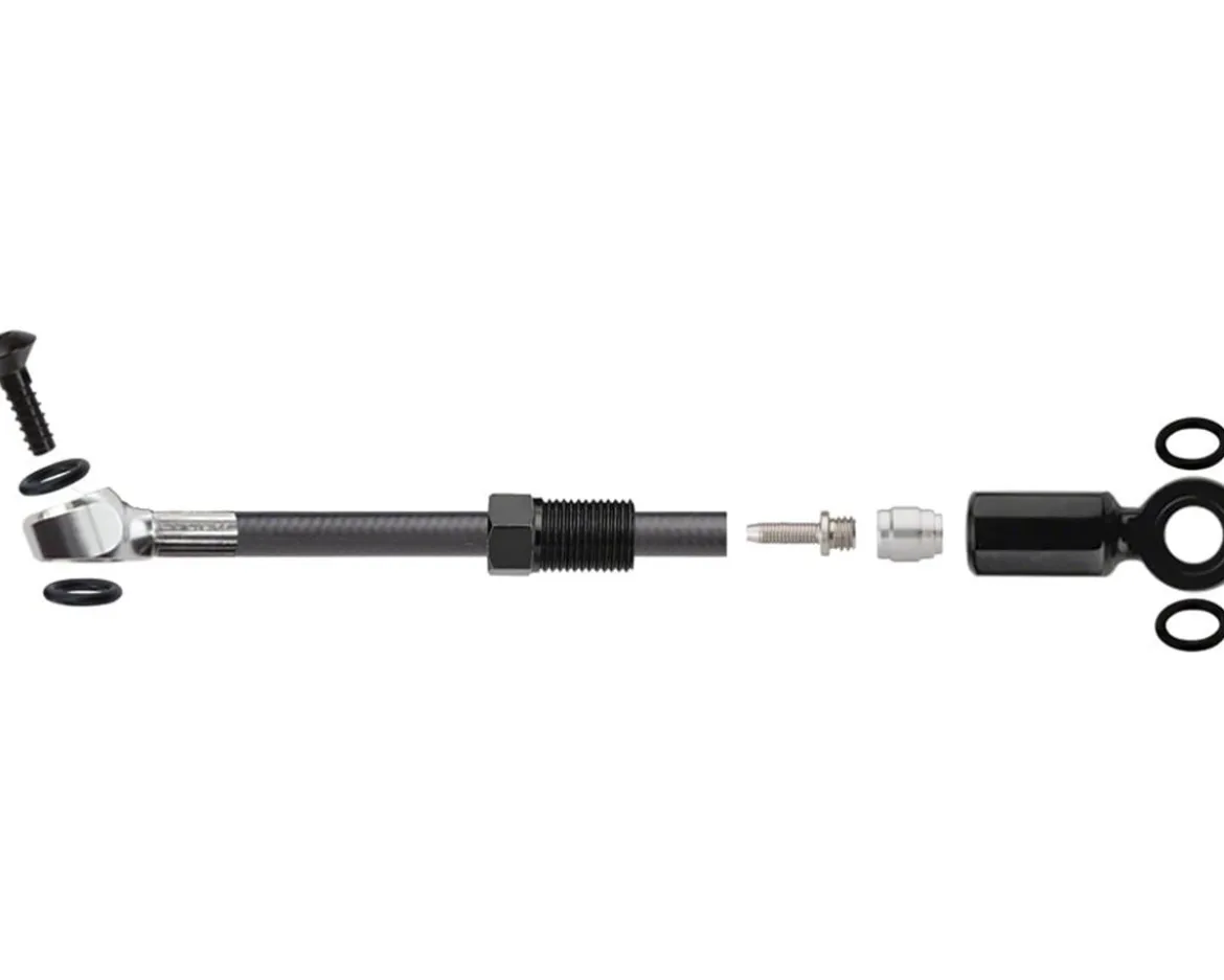 Jagwire Sport DOT Hydraulic Hose Kit (Black) (2000mm) (Fits SRAM Road Flat Mount)