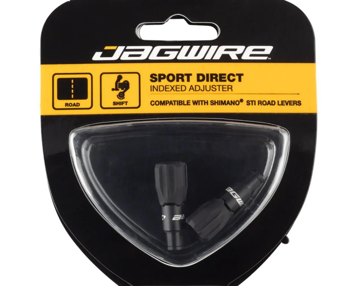 Jagwire Sport 4mm Direct Rocket II Shift Cable Tension Adjusters (Black) (Pair)