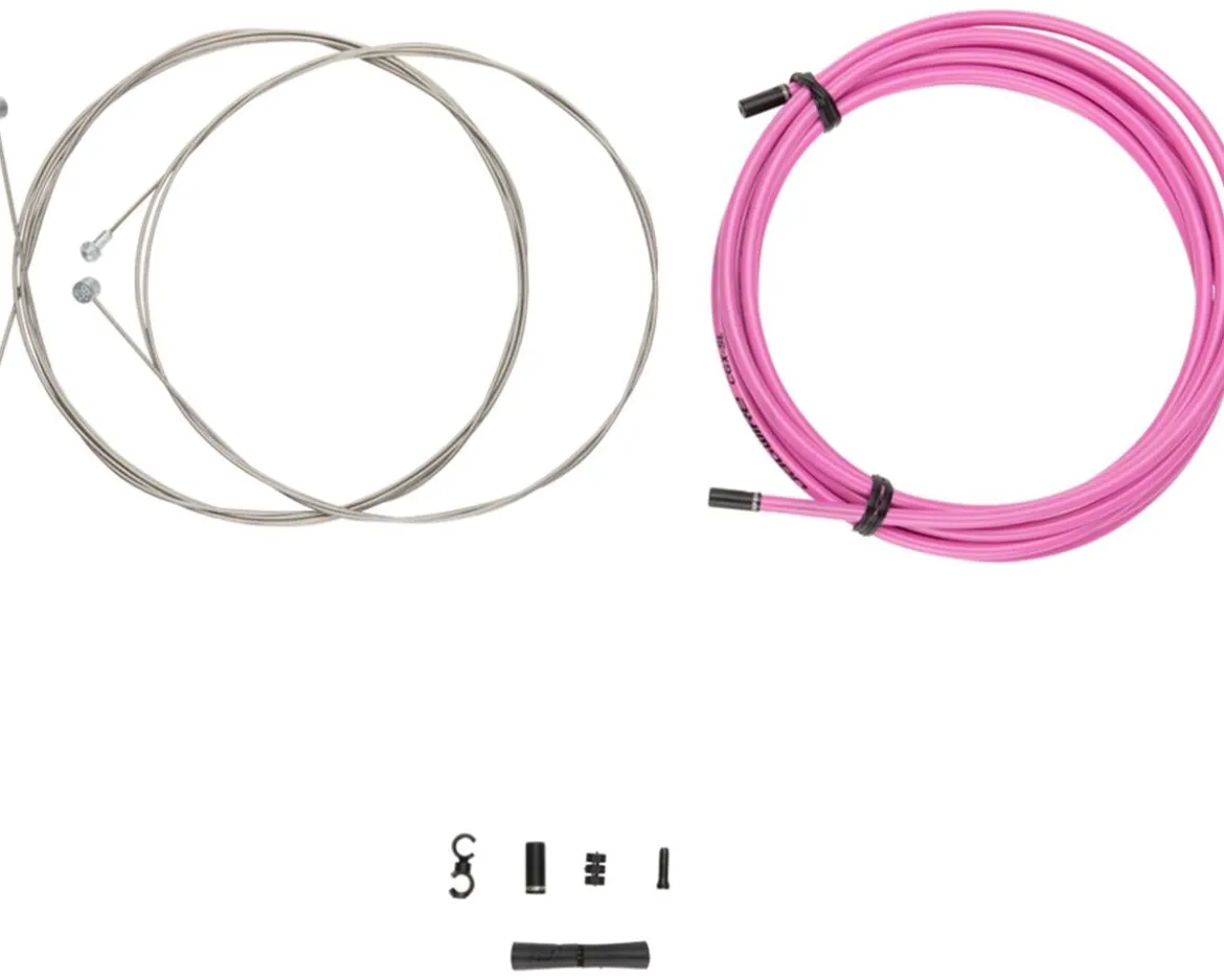 Jagwire Universal Sport Brake Cable Kit (Pink) (Stainless) (Road & Mountain) (1.5mm) (1350/2350mm) (w/ Housing)