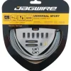 Jagwire Universal Sport Brake Cable Kit (Braided White) (Stainless) (Road & Mountain) (1.5mm) (1350/2350mm) (w/ Housing)