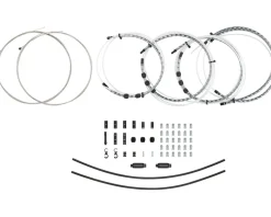 Jagwire 2x Elite Link Shift Cable Kit (Grey) (For SRAM/Shimano) (w/Polished Ultra-Slick Cables)