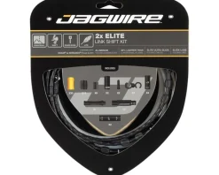 Jagwire 2x Elite Link Shift Cable Kit (Black) (For SRAM/Shimano) (w/Polished Ultra-Slick Cables)