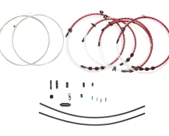 Jagwire 2x Elite Link Shift Cable Kit (Red) (For SRAM/Shimano) (w/Polished Ultra-Slick Cables)