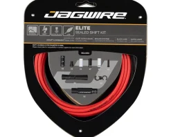 Jagwire 2x Elite Sealed Shift Cable Kit (Red) (1.1mm) (2300mm) (Cables, Liners, & Housing)