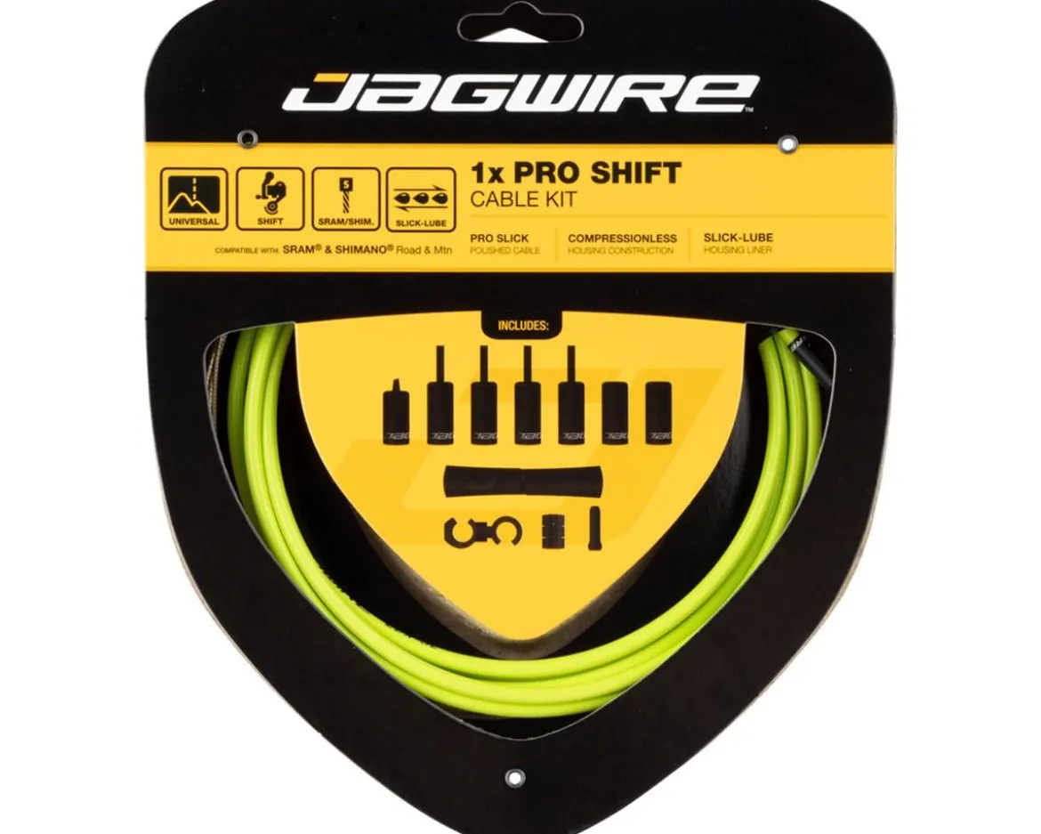 Jagwire 1x Pro Shift Kit (Organic Green) (For Shimano/SRAM) (Mountain & Road) (1.1mm) (2800mm)