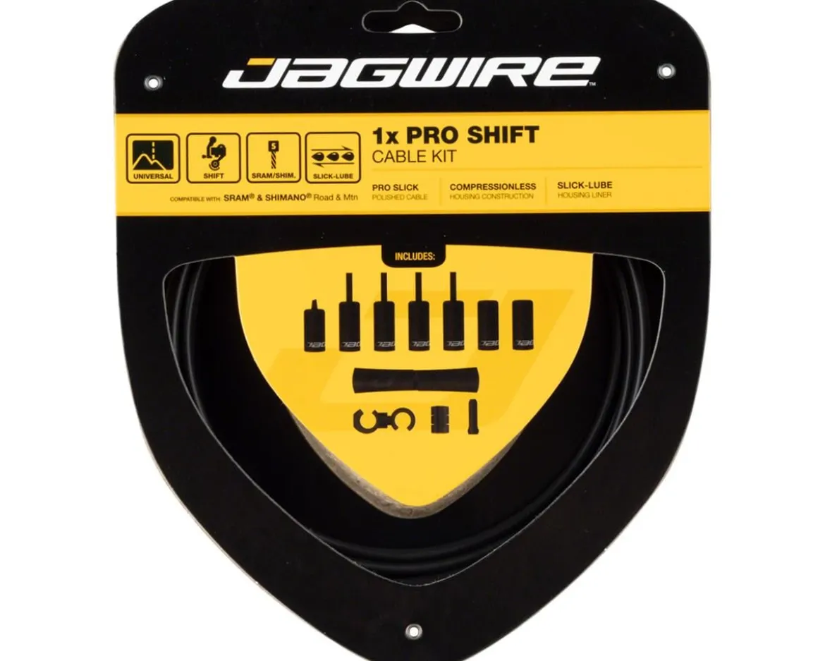 Jagwire 1x Pro Shift Kit (Stealth Black) (For Shimano/SRAM) (Mountain & Road) (1.1mm) (2800mm) (Cable & Housing)