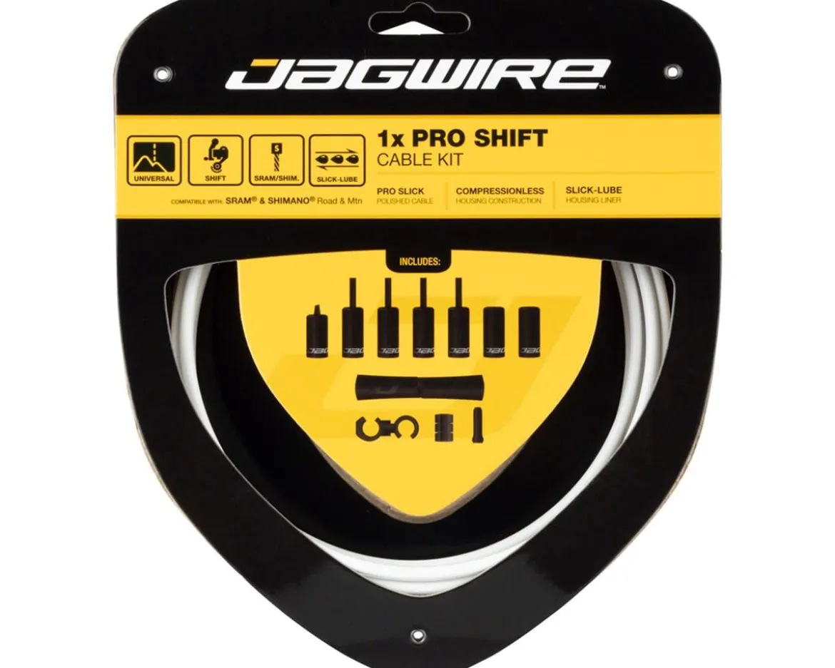 Jagwire 1x Pro Shift Kit (White) (For Shimano/SRAM) (Mountain & Road) (1.1mm) (2800mm)