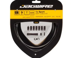 Jagwire 1x Sport Shift Cable Kit (Black) (For Shimano/SRAM) (Mountain & Road) (1.1mm) (2300mm) (Cable & Housing)