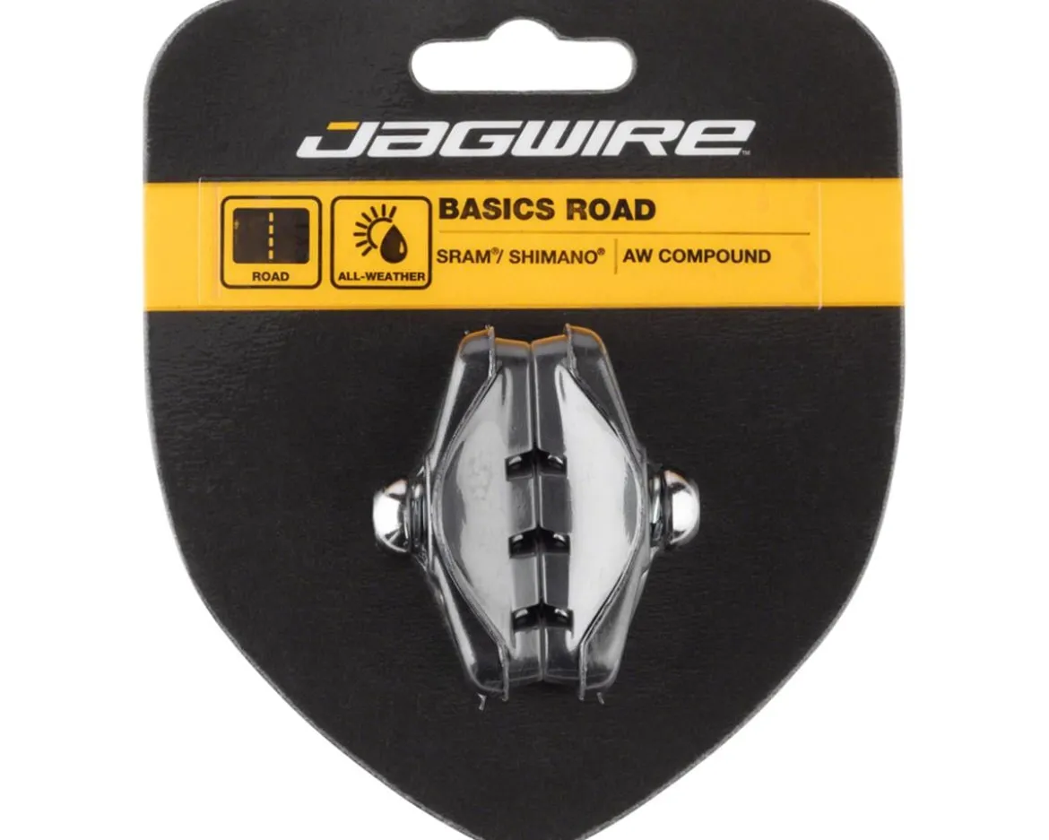 Jagwire Basics Road Molded Brake Pads (Black) (Threaded) (1 Pair)