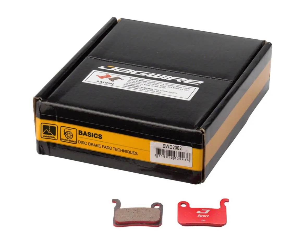 Jagwire Disc Brake Pad Bulk Box (Shimano XTR/XT/Saint/SLX/Deore) (Semi-Metallic) (Sport Compound) (25 Pairs)