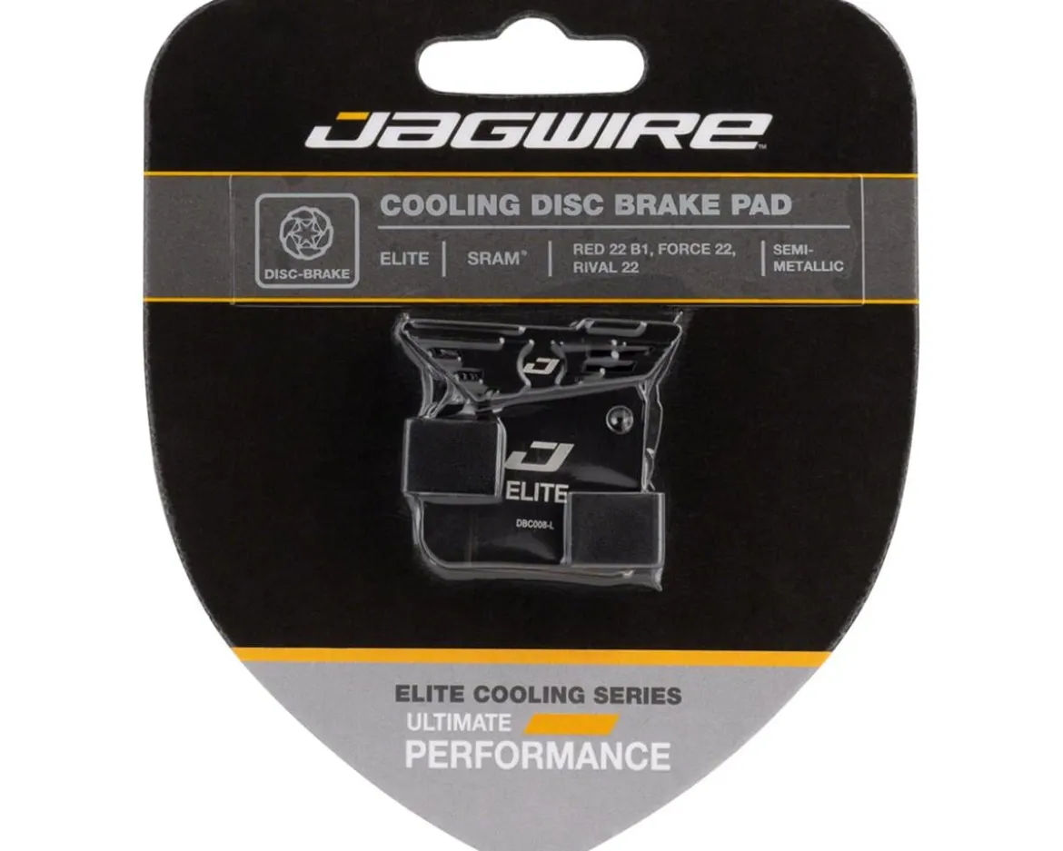 Jagwire Elite Cooling Disc Brake Pad (Fits SRAM Red 22 (B1), Force 22 (A1), Rival 22 (A1), Apex 1 (A1)) (1 Pair)