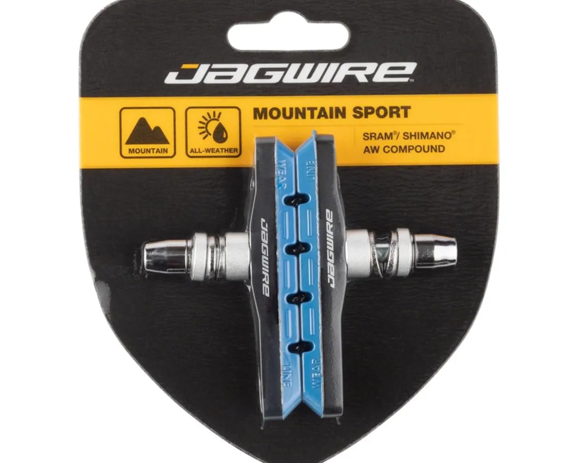 Jagwire Mountain Sport V-Brake Pads (Blue) (1 Pair)