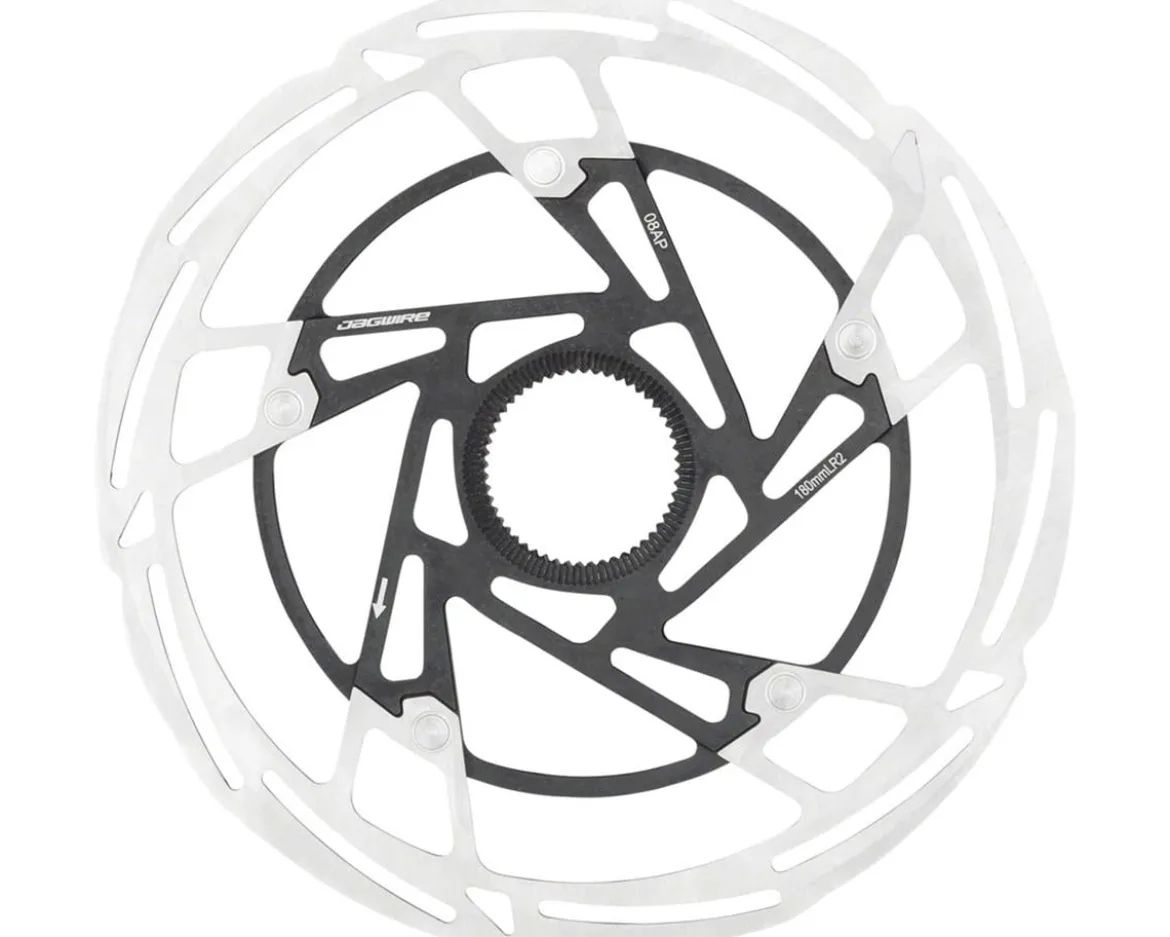 Jagwire Pro LR2 Disc Brake Rotor (Silver/Black) (Centerlock) (180mm)