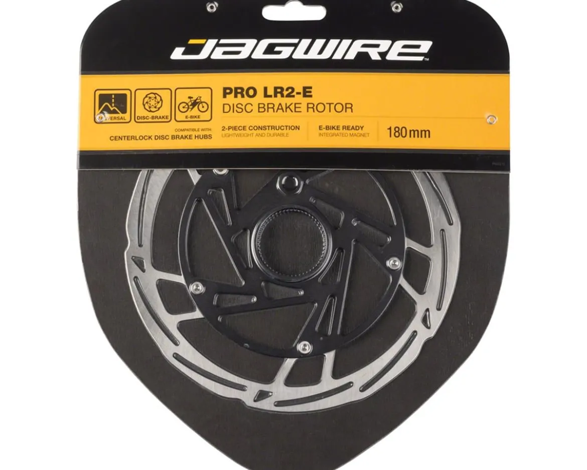 Jagwire Pro LR2-E Ebike Disc Brake Rotor w/Magnet (Silver/Black) (Centerlock) (180mm)