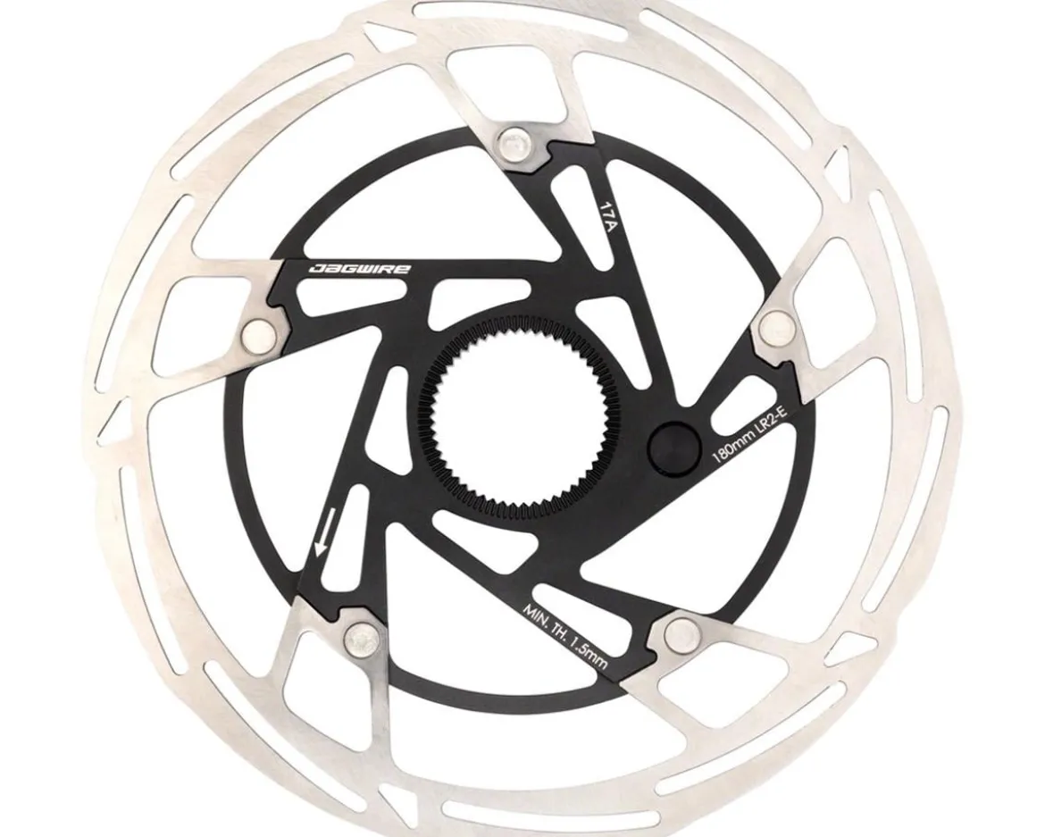 Jagwire Pro LR2-E Ebike Disc Brake Rotor w/Magnet (Silver/Black) (Centerlock) (180mm)