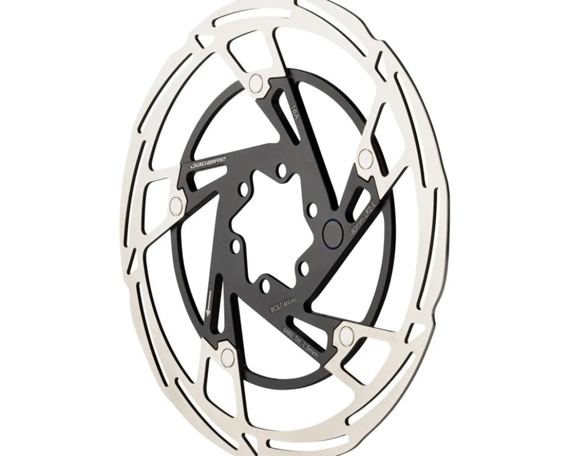 Jagwire Pro LR2-E Ebike Disc Brake Rotor w/Magnet (Silver/Black) (6-Bolt) (180mm)