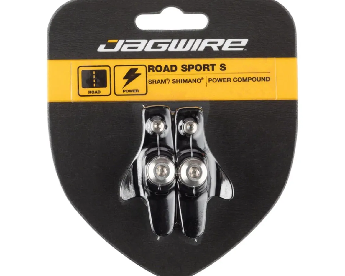 Jagwire Road Sport S Brake Pads (Black) (For Shimano/SRAM) (1 Pair)