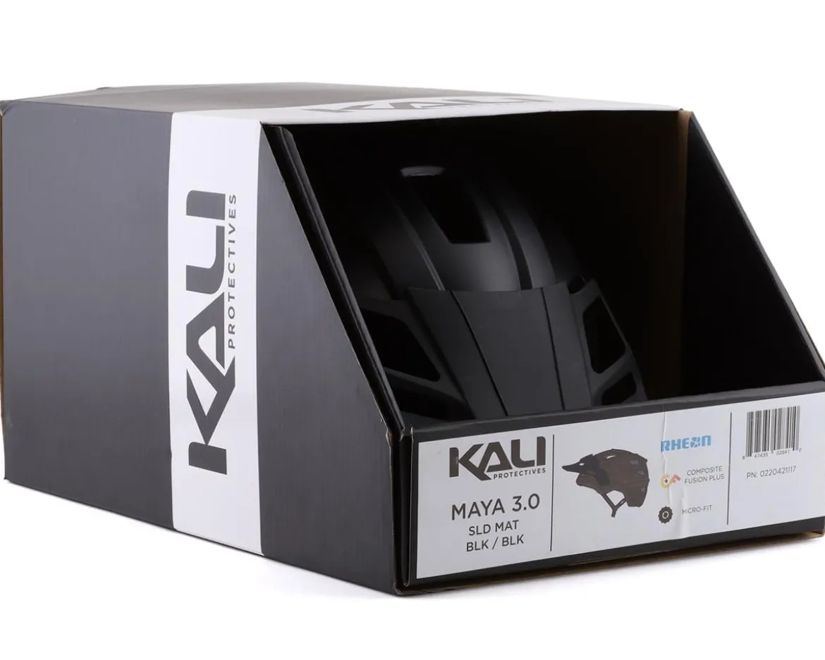 Kali Maya 3.0 Mountain Helmet (Solid Matte Black) (S/M)