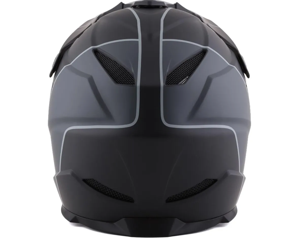 Kali Zoka Stripe Full Face Helmet (Matte Black/Grey) (XL)