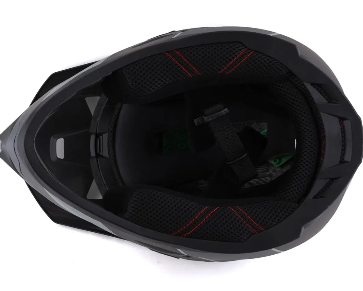 Kali Zoka Stripe Full Face Helmet (Matte Black/Grey) (XL)
