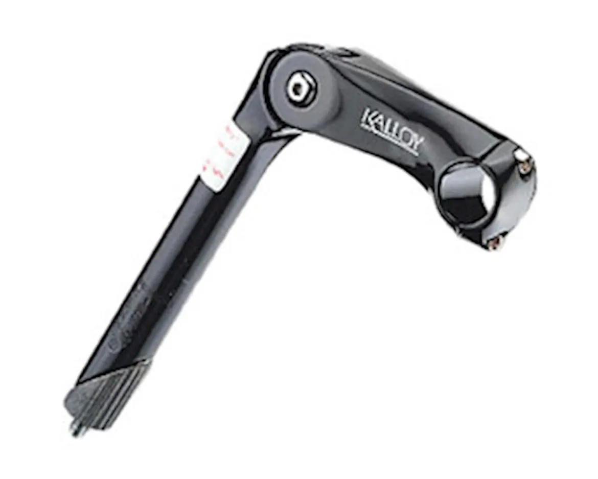 Kalloy AL-809 Adjustable Quill Stem (Black) (25.4mm Clamp) (110mm) (Adjustable)