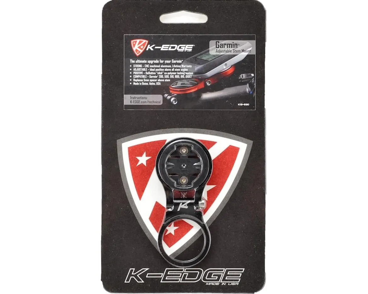 K-Edge Adjustable Stem Mounts (Black) (Garmin Insert)