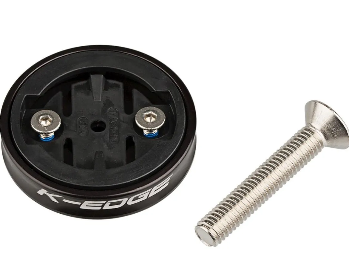 K-Edge Gravity Stem Cap Mount for Garmin Devices (Black)