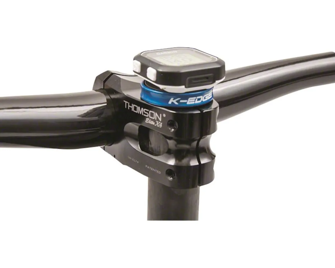 K-Edge Gravity Stem Cap Mount for Garmin Devices (Blue)